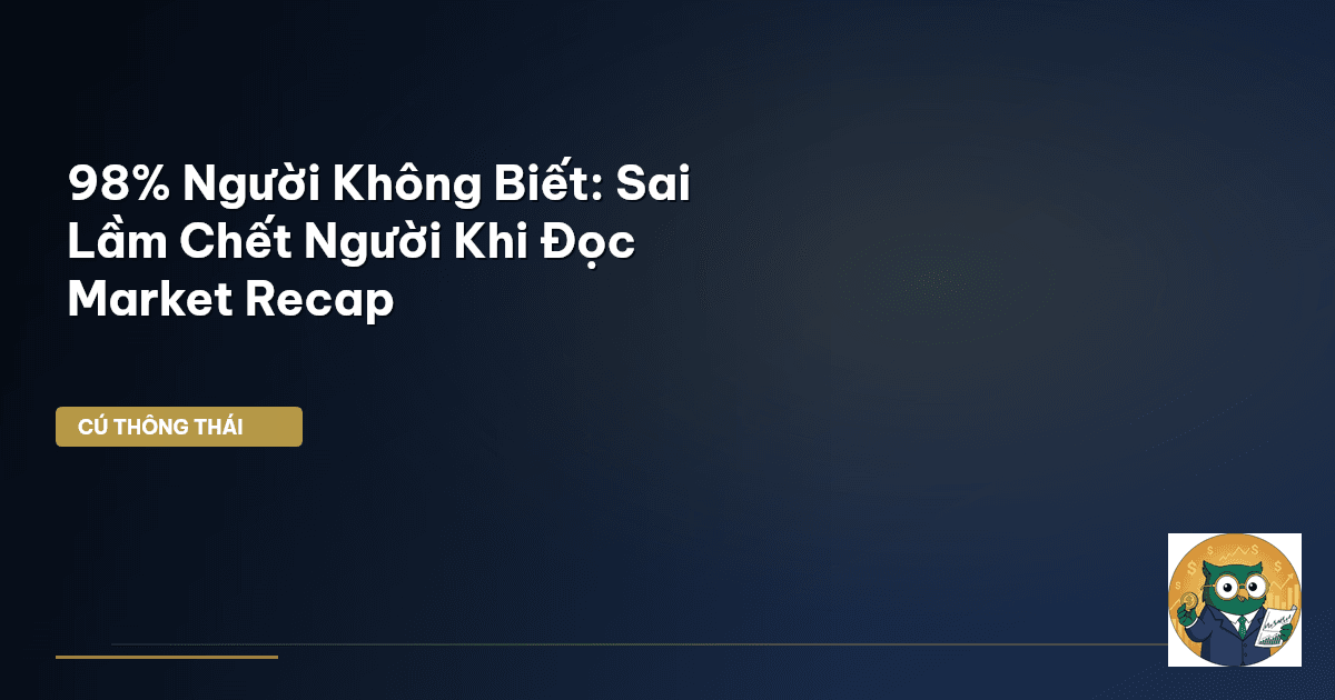 98% Người Không Biết: Sai Lầm Chết Người Khi Đọc Market Recap