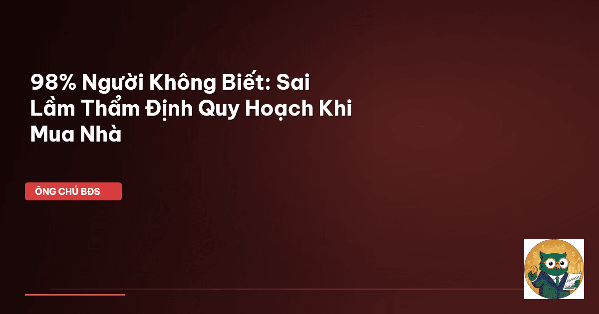 thẩm định quy hoạch