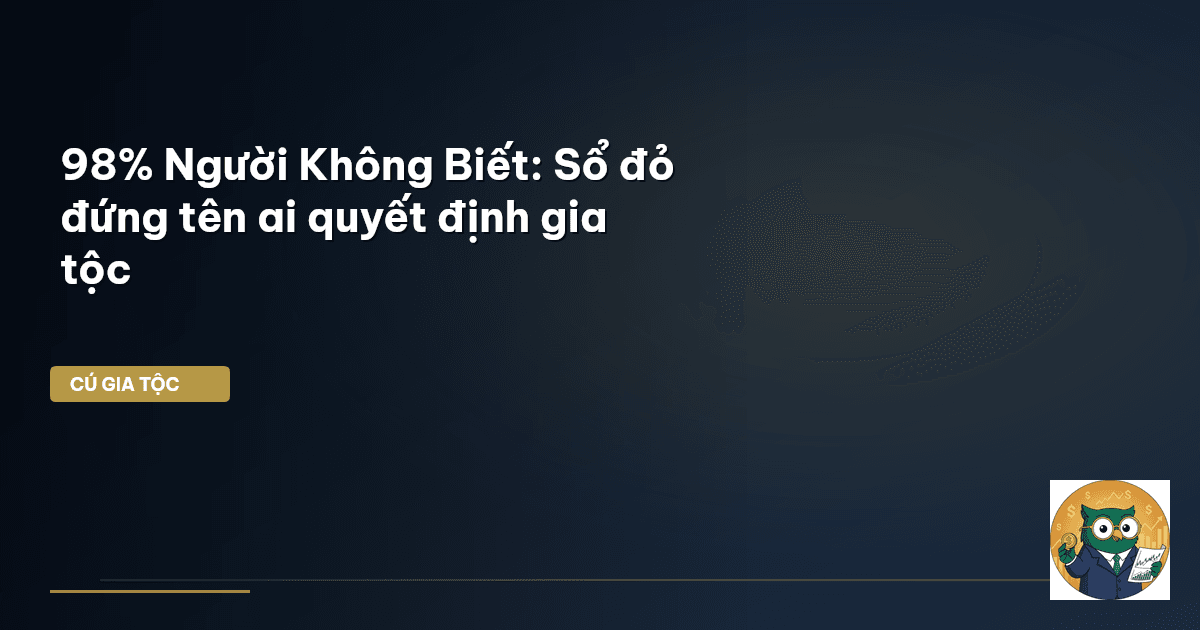 sổ đỏ đứng tên ai