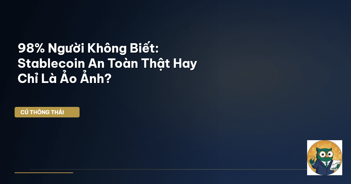 98% Người Không Biết: Stablecoin An Toàn Thật Hay Chỉ Là Ảo Ảnh?