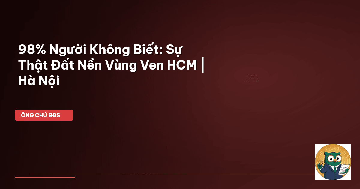 đất nền vùng ven