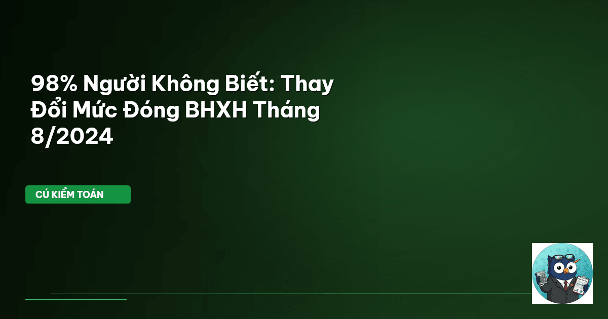 mức đóng bhxh