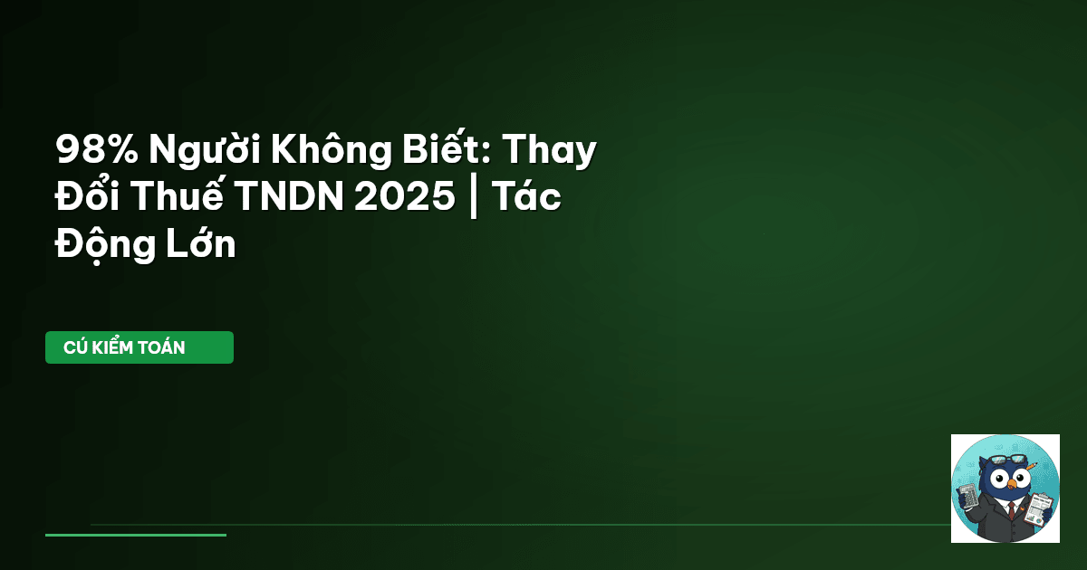 Luật Thuế TNDN 2025