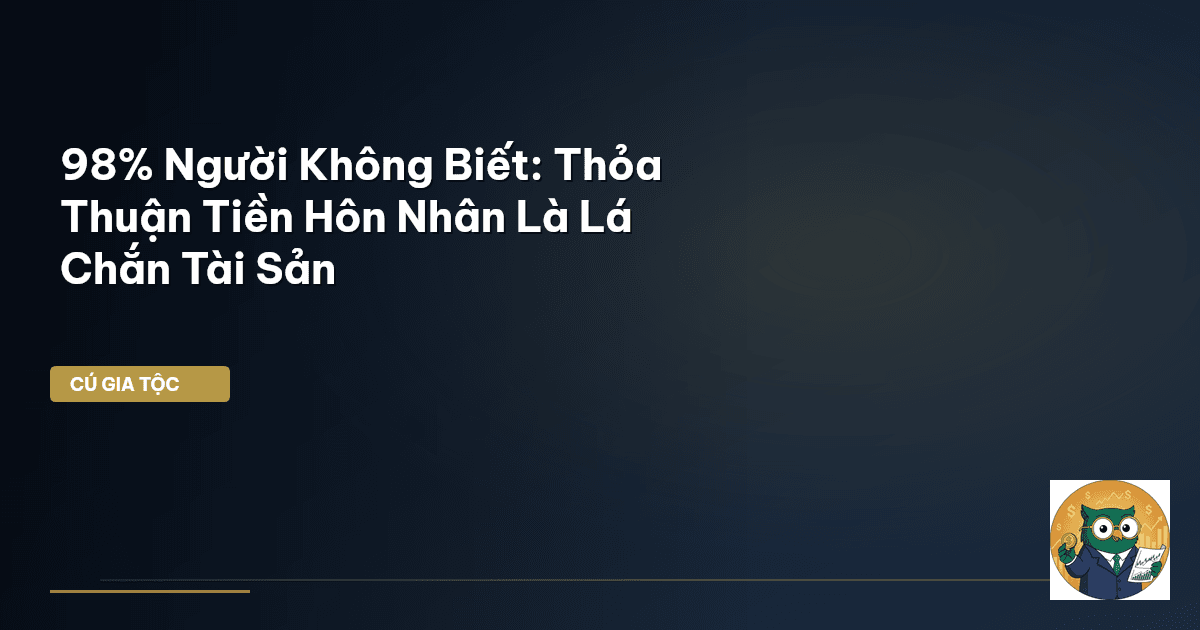 thỏa thuận tiền hôn nhân