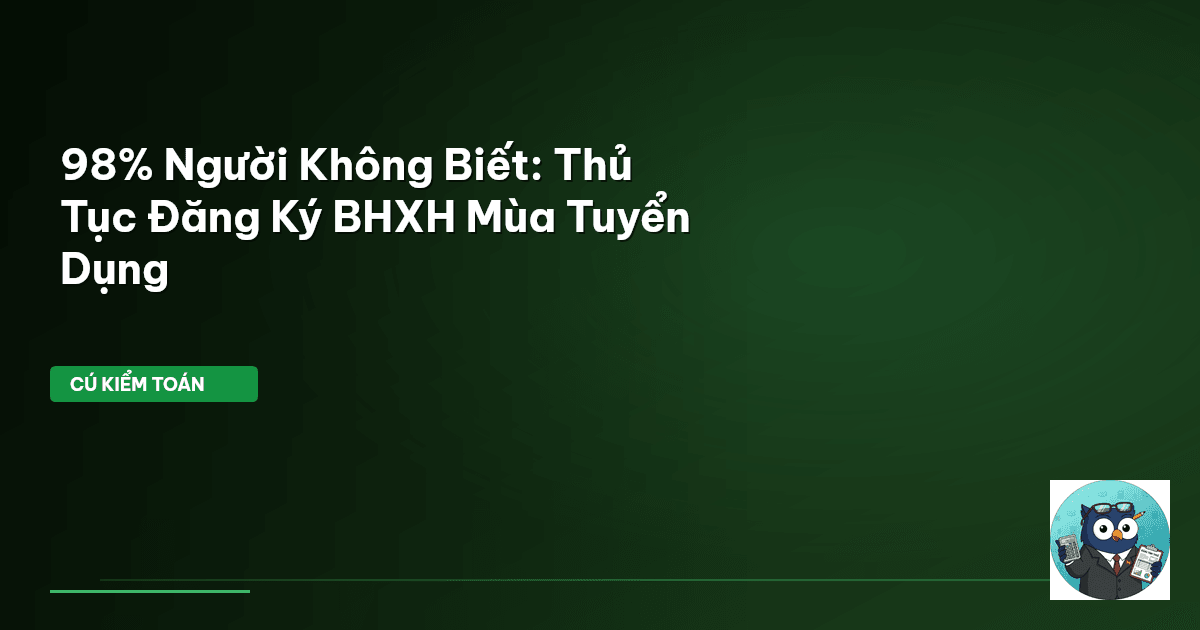 đăng ký BHXH