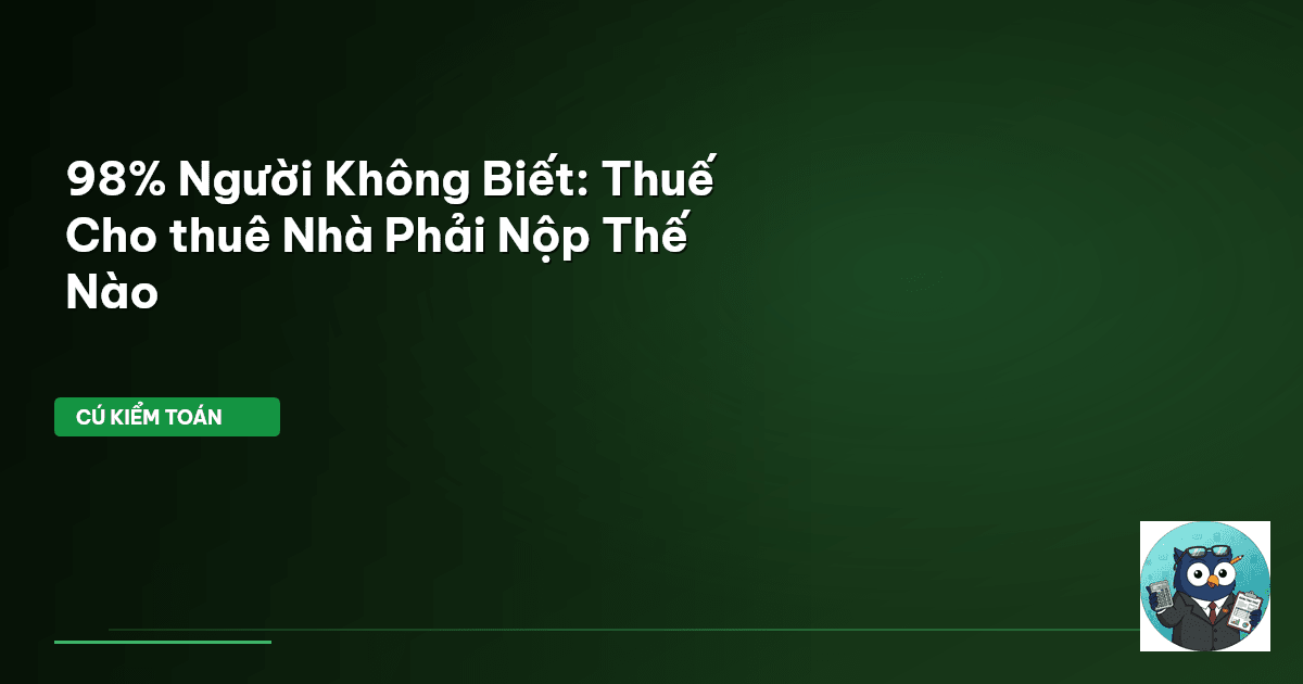 thuế cho thuê nhà