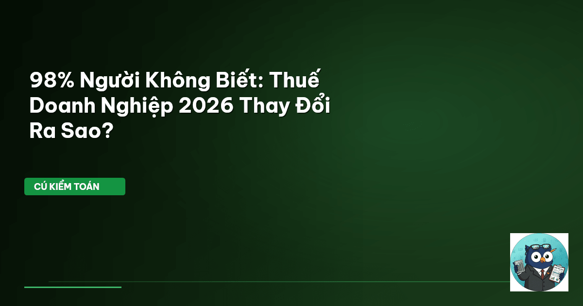 thuế doanh nghiệp 2026