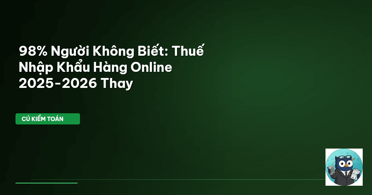 thuế nhập khẩu hàng online