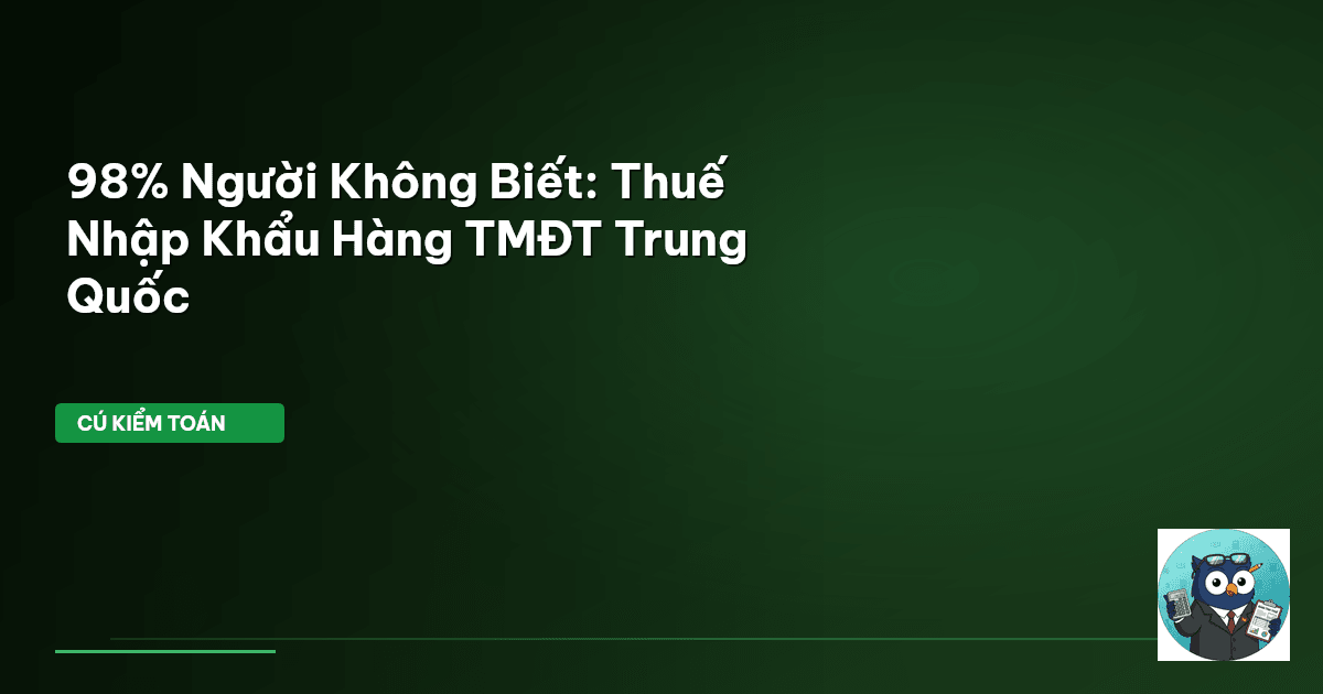 thuế nhập khẩu hàng TMĐT