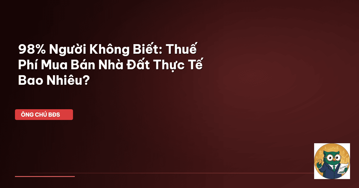 thuế mua bán nhà đất