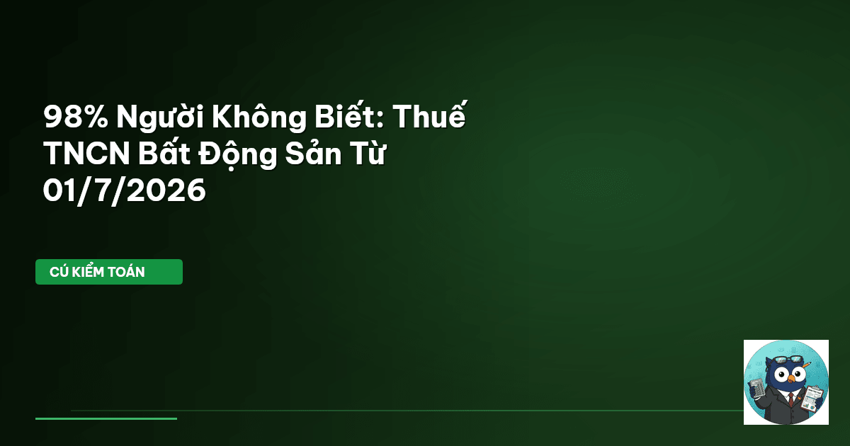 thuế TNCN chuyển nhượng bất động sản