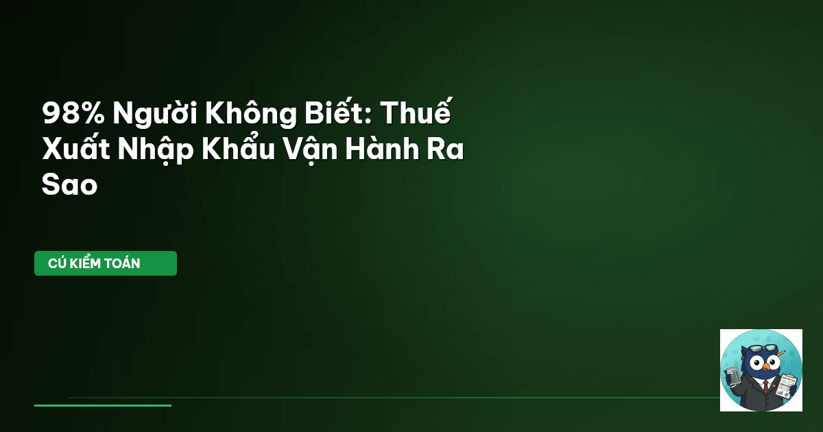 thuế xuất nhập khẩu