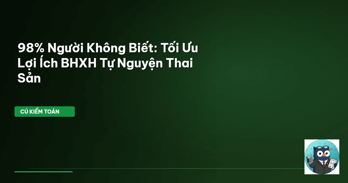 BHXH tự nguyện thai sản