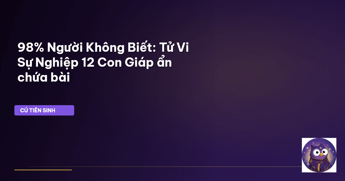 tử vi sự nghiệp