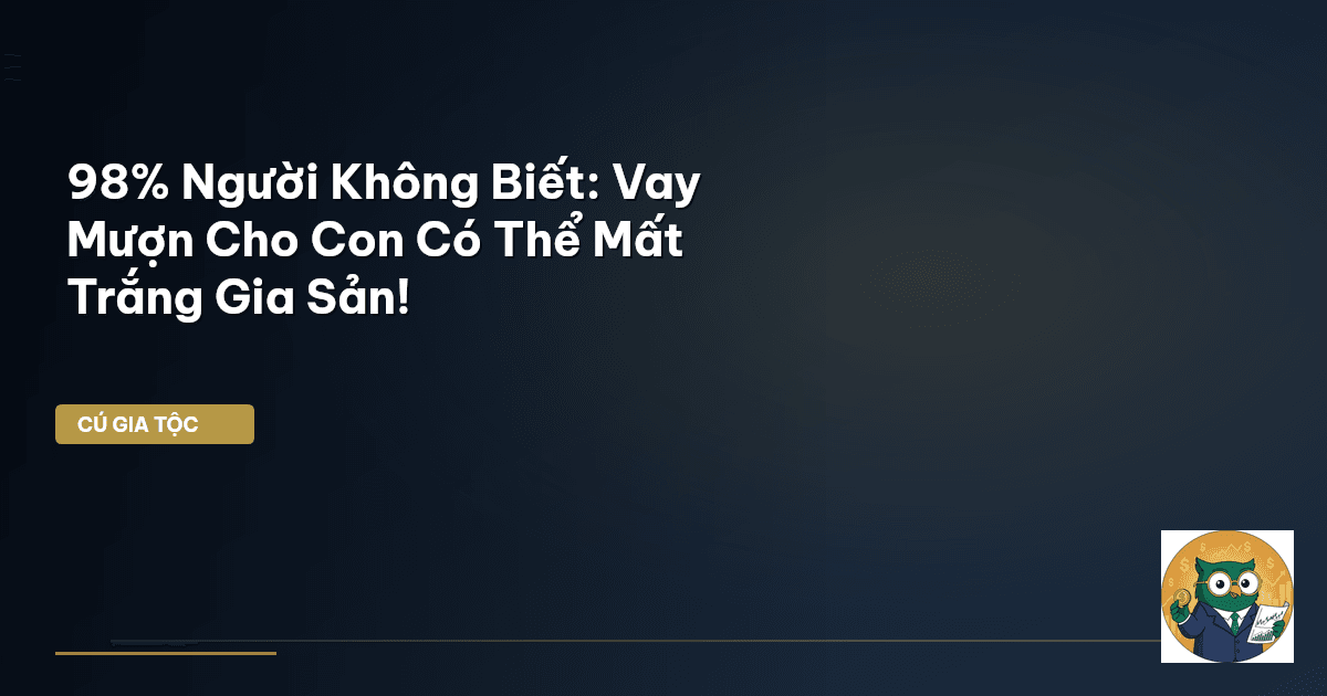 vay mượn cho con