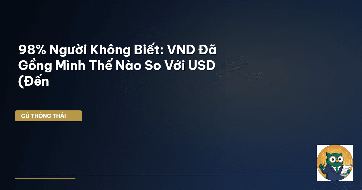 98% Người Không Biết: VND Đã ‘Gồng Mình’ Thế Nào So Với USD (Đến