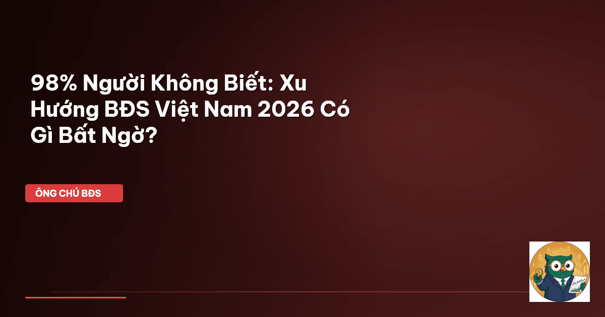 xu hướng BĐS 2026