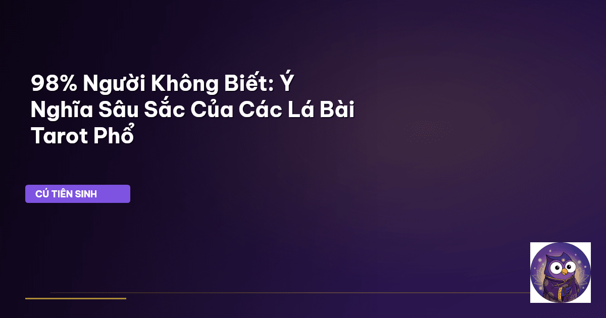 ý nghĩa lá bài tarot