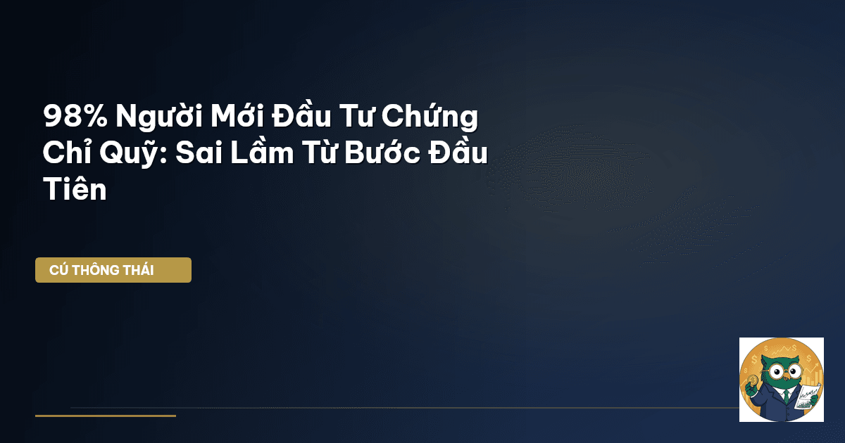 98% Người Mới Đầu Tư Chứng Chỉ Quỹ: Sai Lầm Từ Bước Đầu Tiên