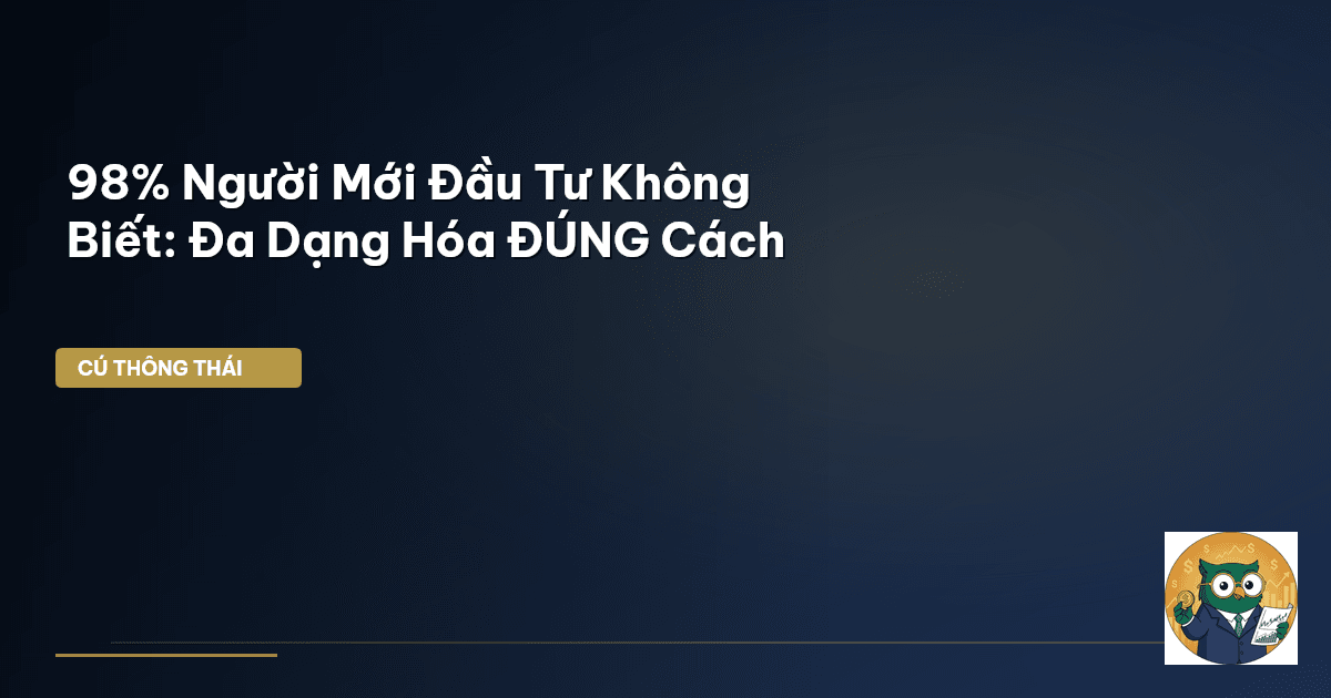 98% Người Mới Đầu Tư Không Biết: Đa Dạng Hóa ĐÚNG Cách