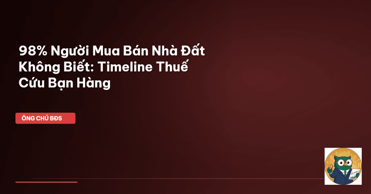 timeline thuế nhà đất