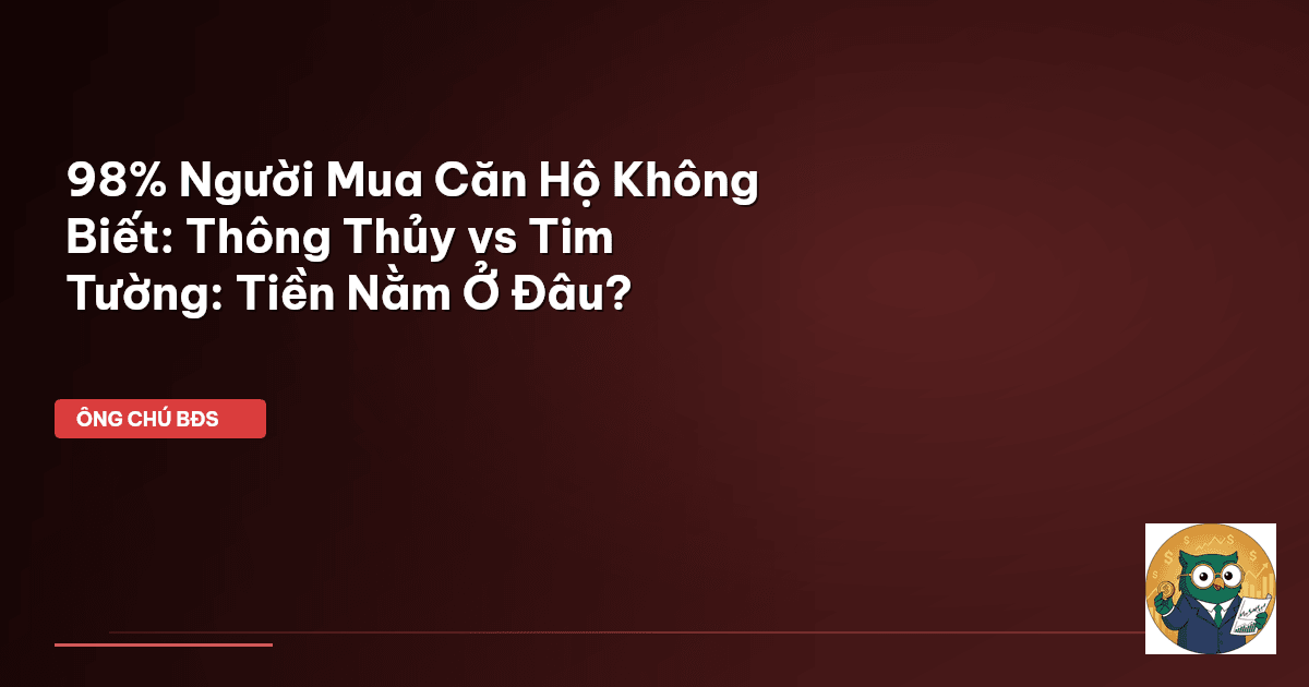 98% Người Mua Căn Hộ Không Biết: Thông Thủy vs Tim Tường: Tiền Nằm Ở Đâu?