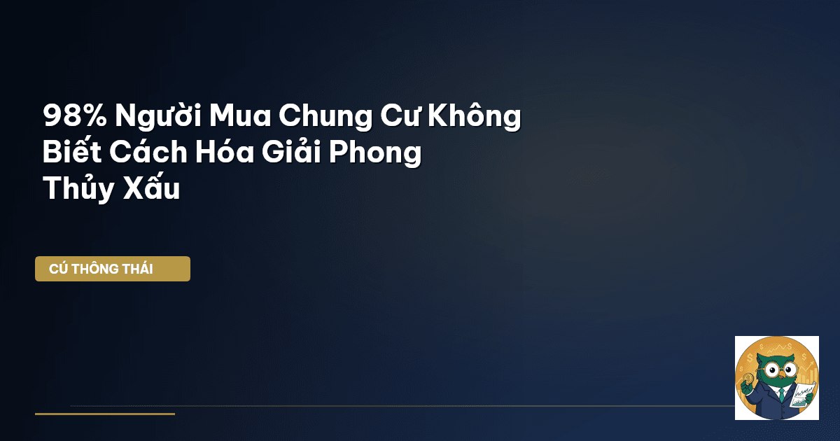 98% Người Mua Chung Cư Không Biết Cách Hóa Giải Phong Thủy Xấu