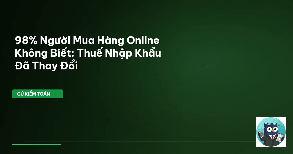thuế nhập khẩu hàng online