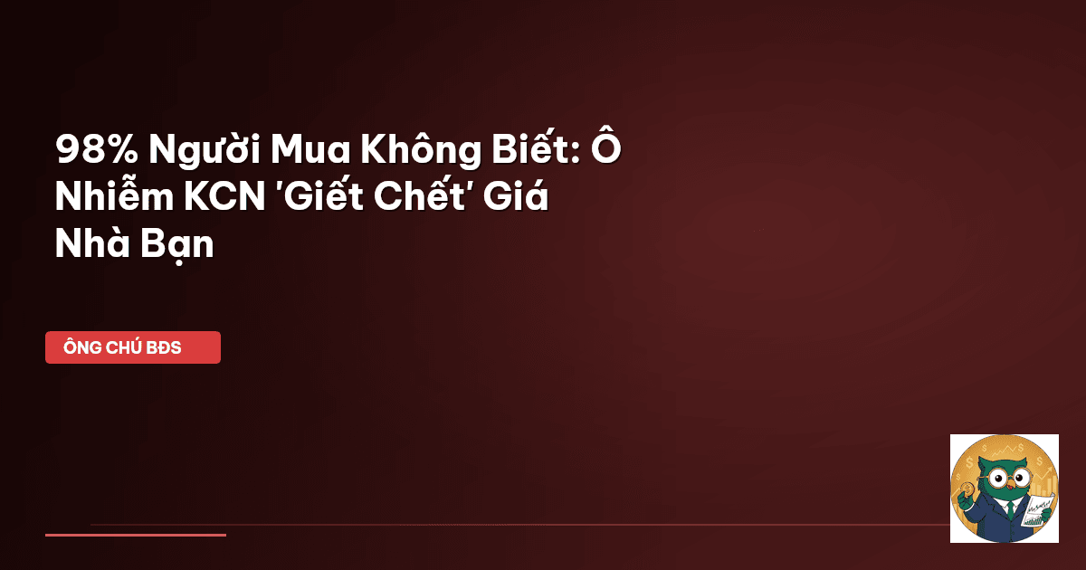 98% Người Mua Không Biết: Ô Nhiễm KCN 'Giết Chết' Giá Nhà Bạn