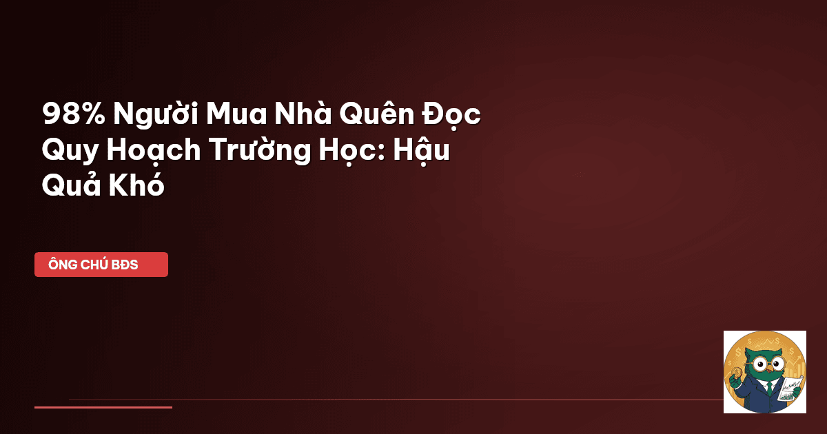 quy hoạch trường học