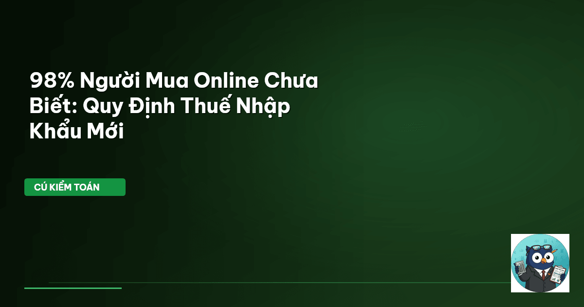 thuế nhập khẩu hàng online