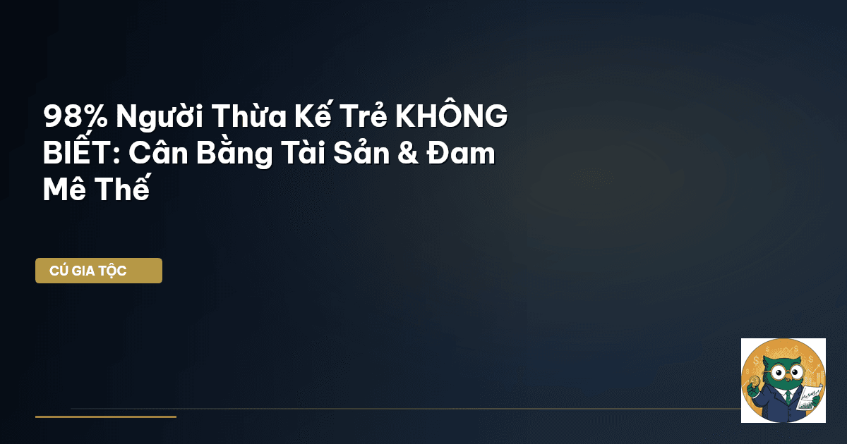 98% Người Thừa Kế Trẻ KHÔNG BIẾT: Cân Bằng Tài Sản & Đam Mê Thế