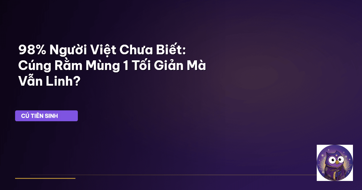 cúng rằm mùng 1
