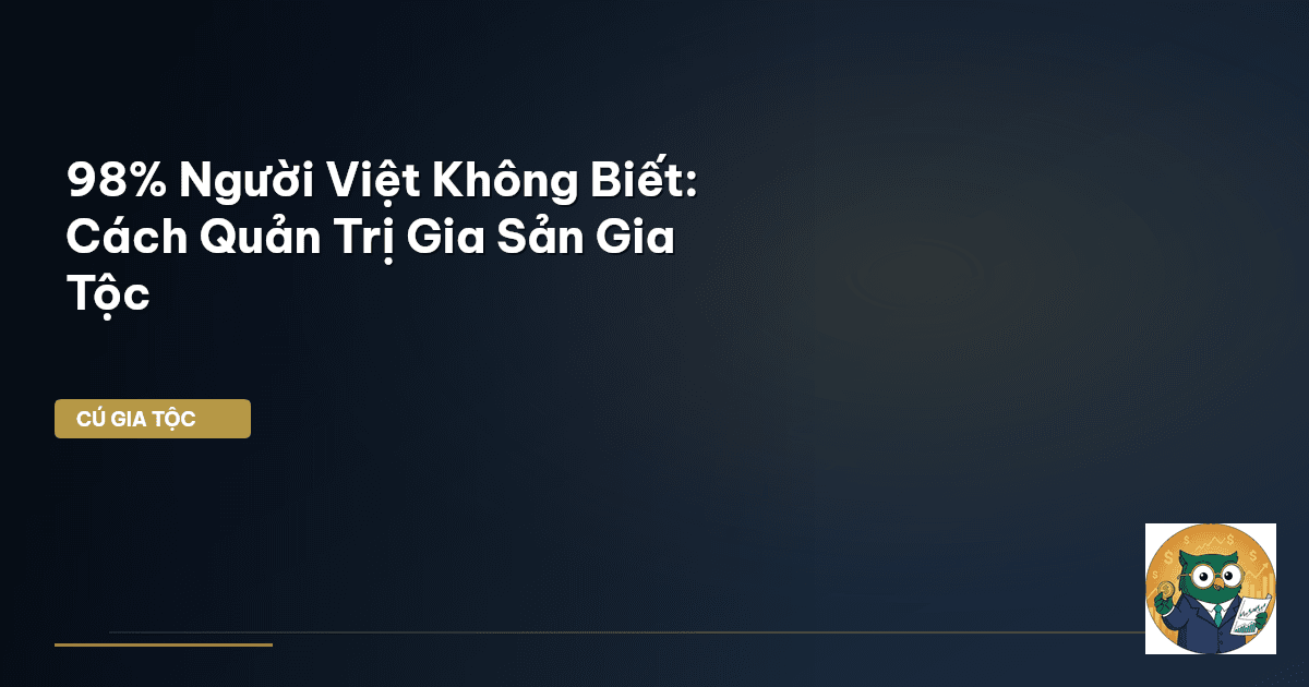 quản lý tài sản gia đình
