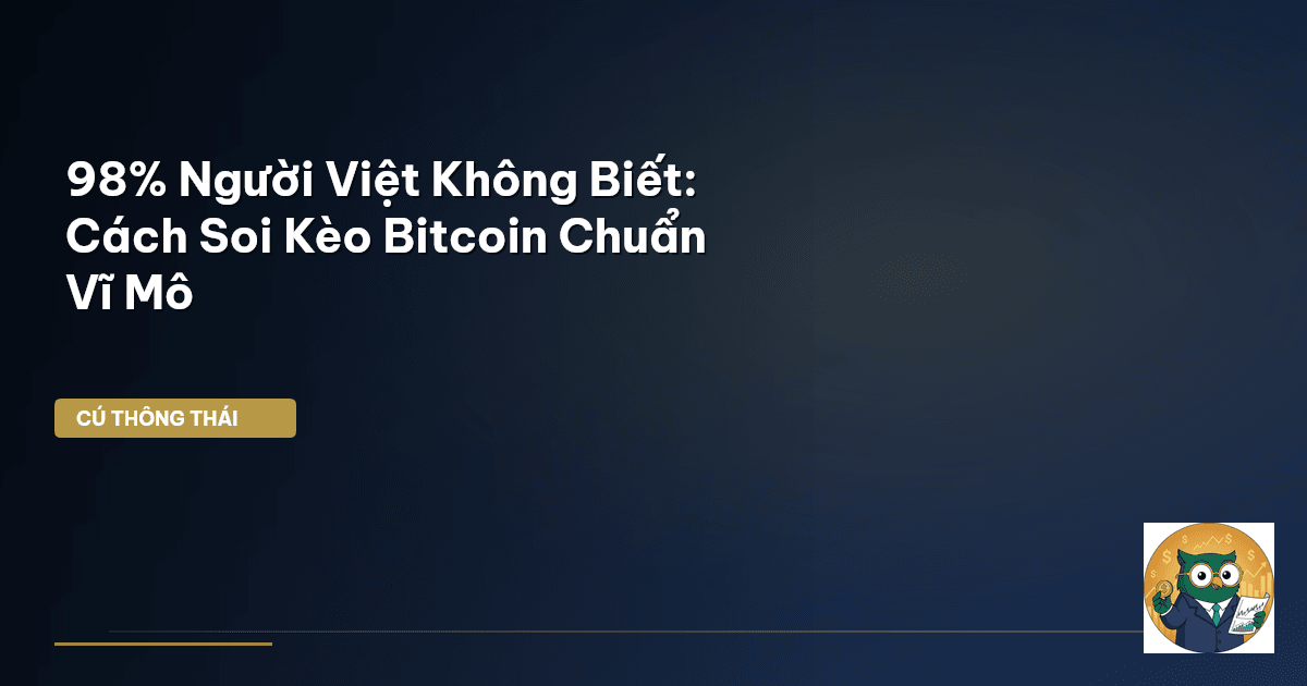 98% Người Việt Không Biết: Cách Soi Kèo Bitcoin Chuẩn Vĩ Mô