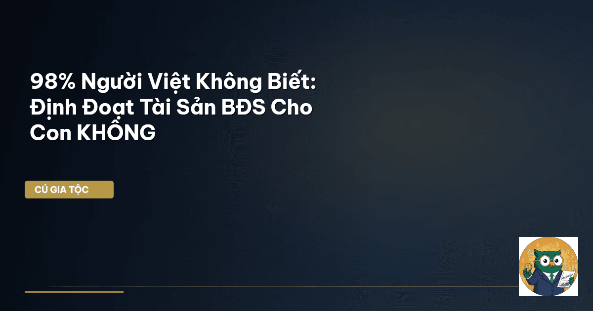 đầu tư bất động sản cho con