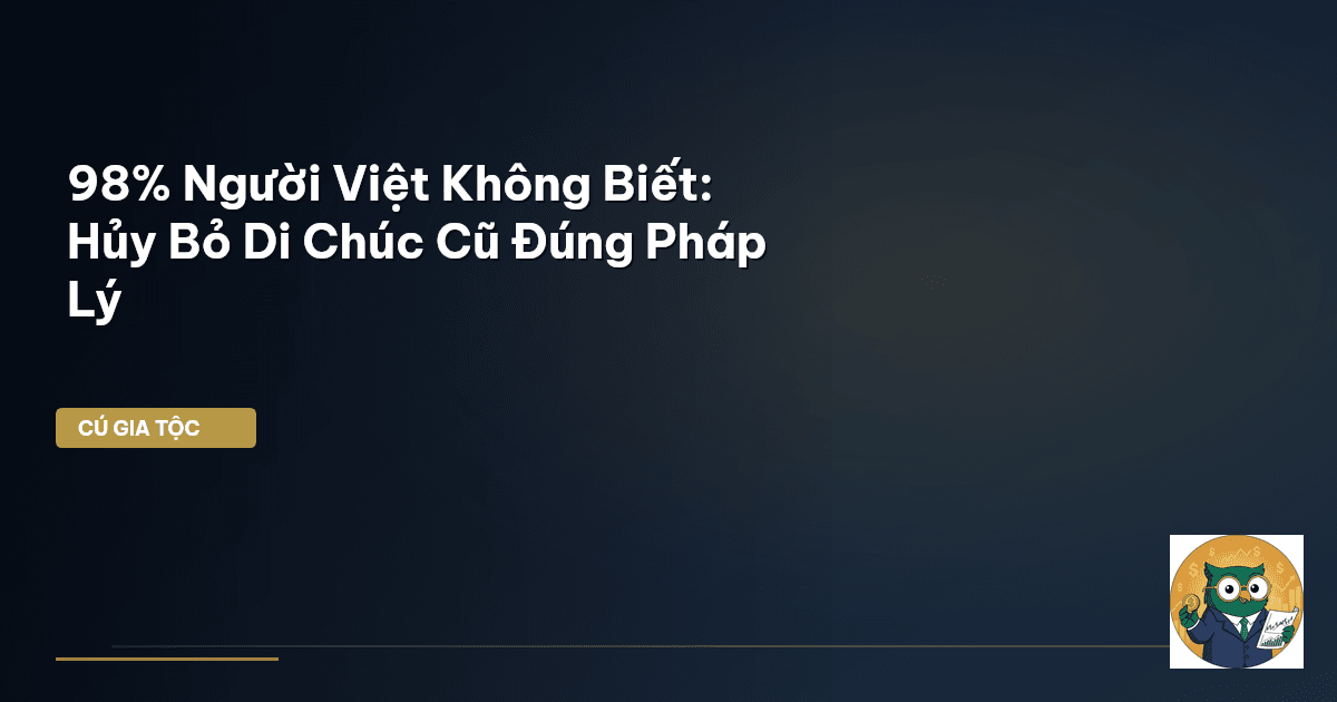 hủy bỏ di chúc