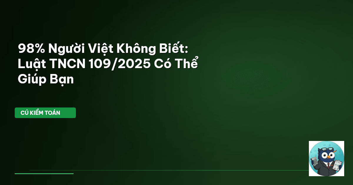 Luật TNCN 109/2025