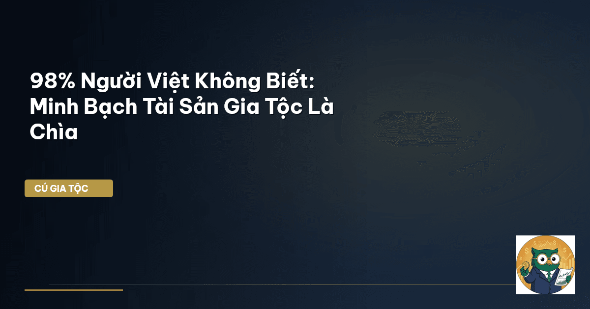 98% Người Việt Không Biết: Minh Bạch Tài Sản Gia Tộc Là Chìa