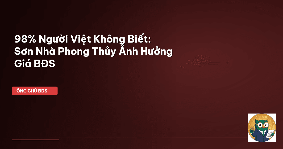 sơn nhà phong thủy