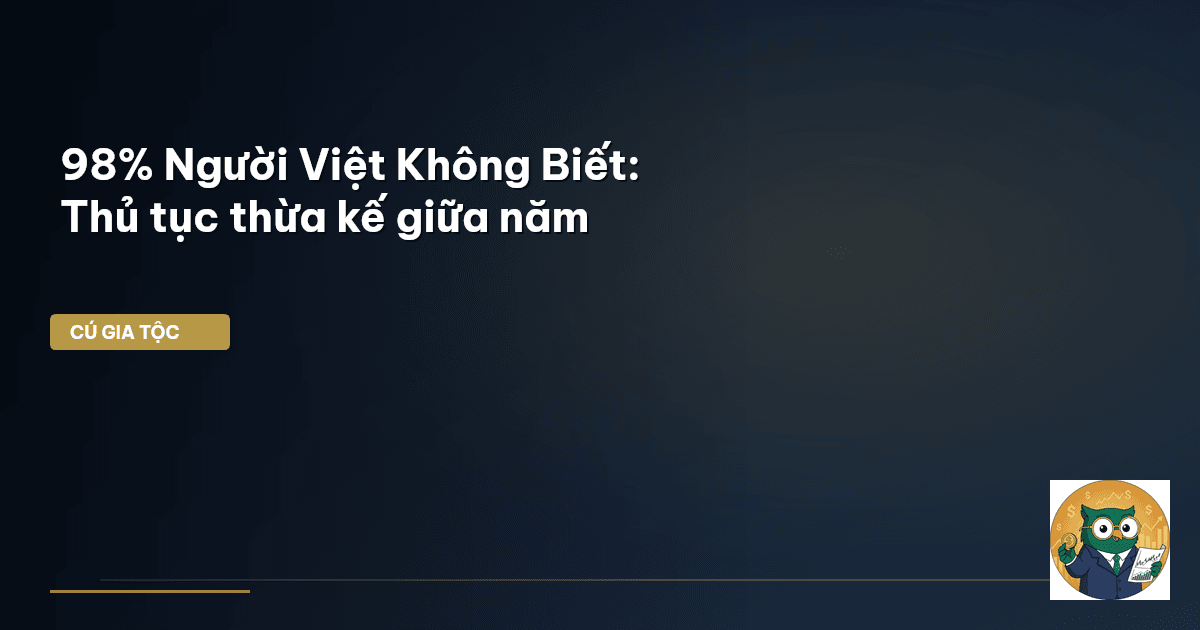 thủ tục thừa kế
