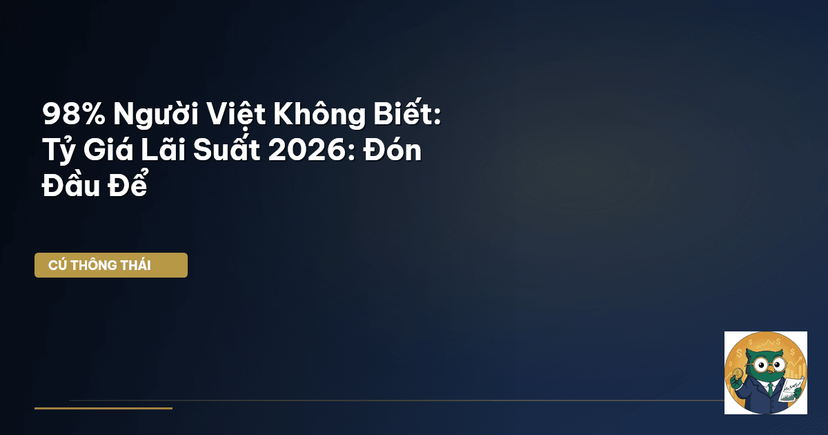 98% Người Việt Không Biết: Tỷ Giá Lãi Suất 2026: Đón Đầu Để