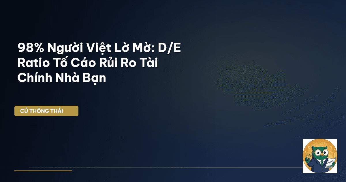 98% Người Việt Lờ Mờ: D/E Ratio Tố Cáo Rủi Ro Tài Chính Nhà Bạn