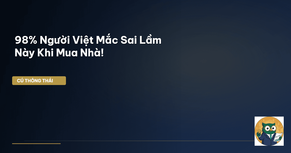 98% Người Việt Mắc Sai Lầm Này Khi Mua Nhà!