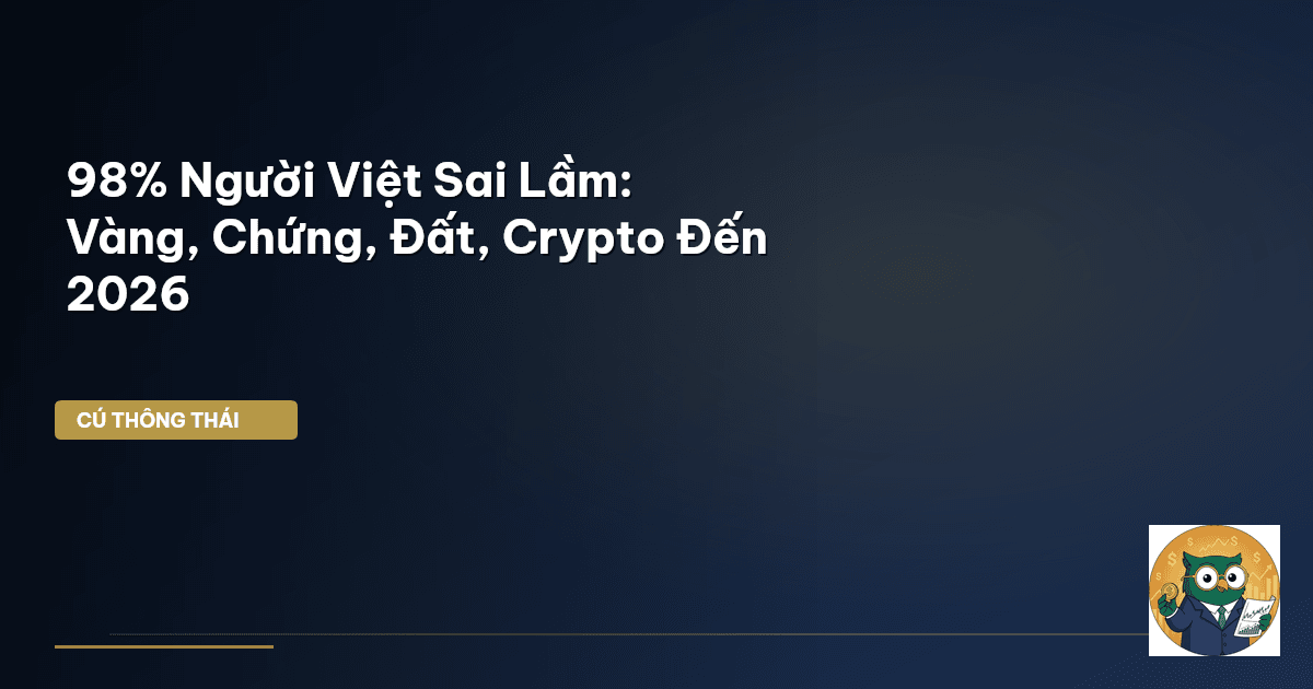 98% Người Việt Sai Lầm: Vàng, Chứng, Đất, Crypto Đến 2026
