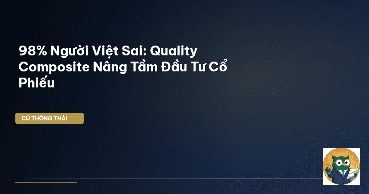 98% Người Việt Sai: Quality Composite Nâng Tầm Đầu Tư Cổ Phiếu