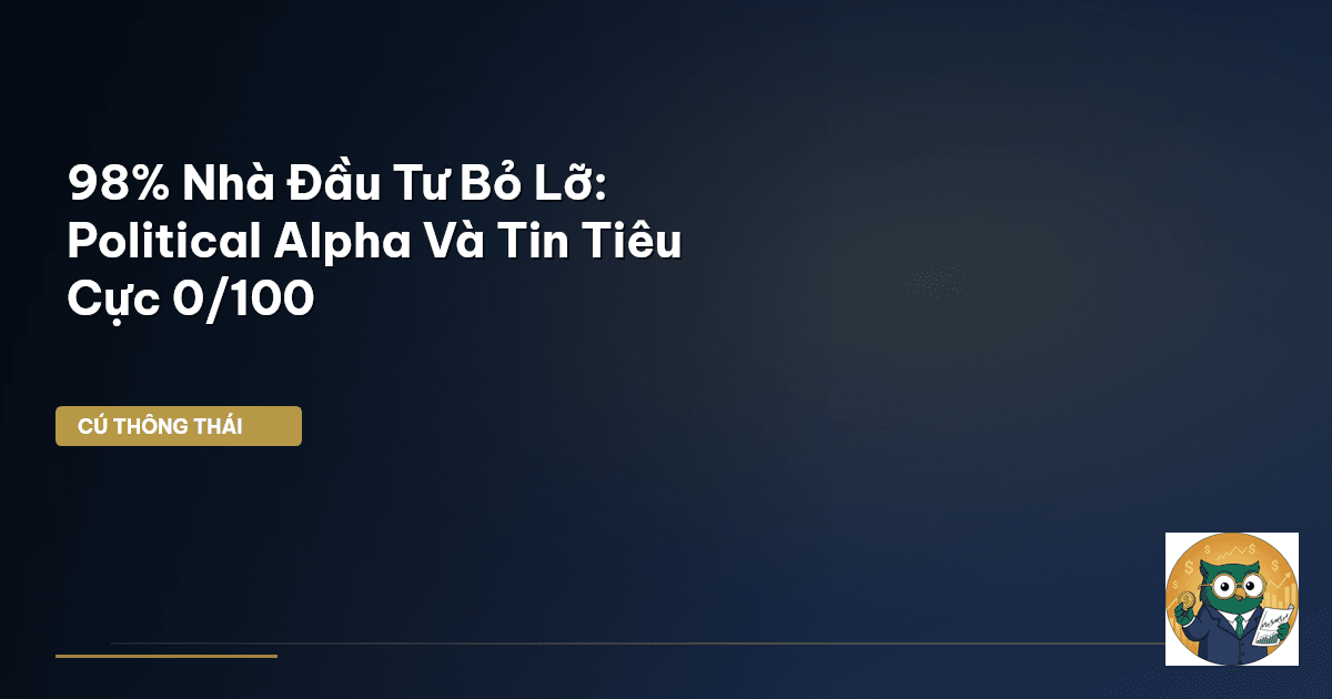 98% Nhà Đầu Tư Bỏ Lỡ: Political Alpha Và Tin Tiêu Cực 0/100