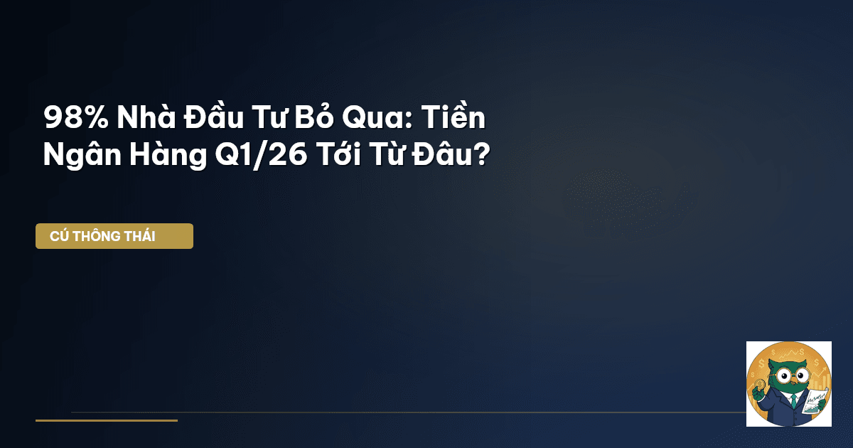 98% Nhà Đầu Tư Bỏ Qua: Tiền Ngân Hàng Q1/26 Tới Từ Đâu?
