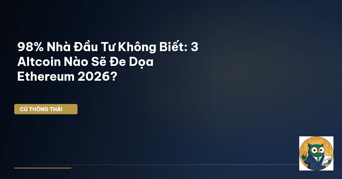 98% Nhà Đầu Tư Không Biết: 3 Altcoin Nào Sẽ Đe Dọa Ethereum 2026?