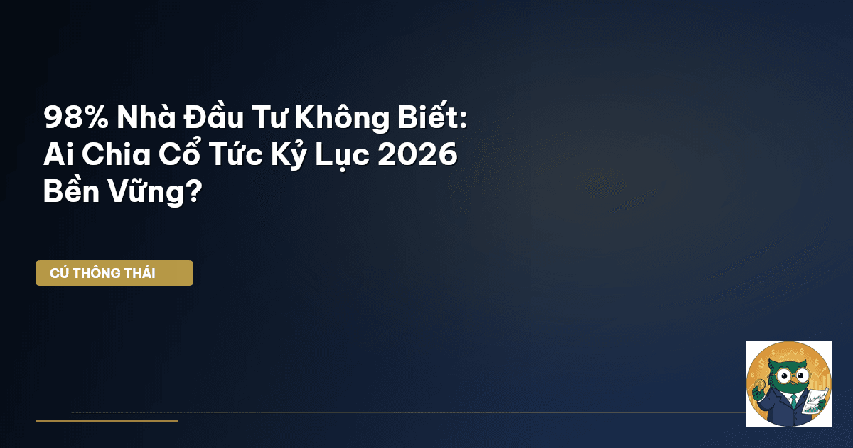 98% Nhà Đầu Tư Không Biết: Ai Chia Cổ Tức Kỷ Lục 2026 Bền Vững?